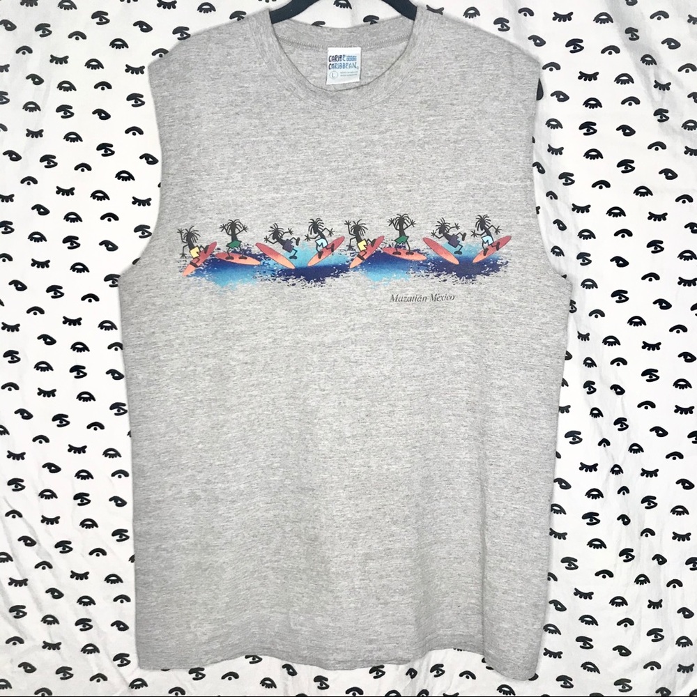 VNTG Men's Sleeveless Graphic T-Shirt